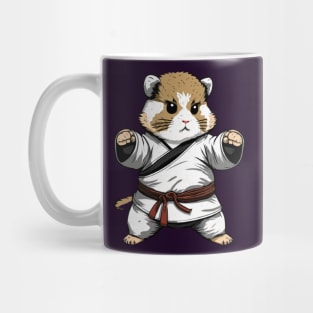 Karate Belt Colors Hamster Japanese Martial Art Defense Mug